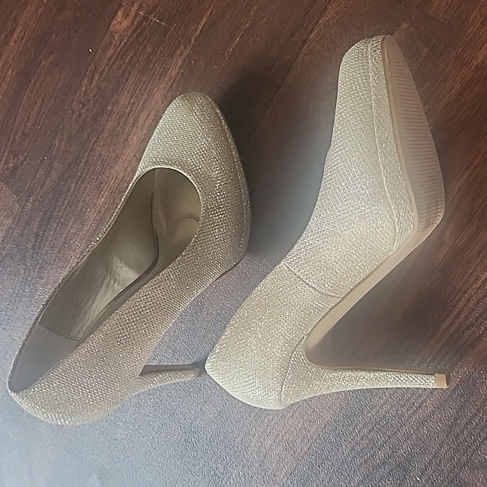 Gold Sparkle Heels
